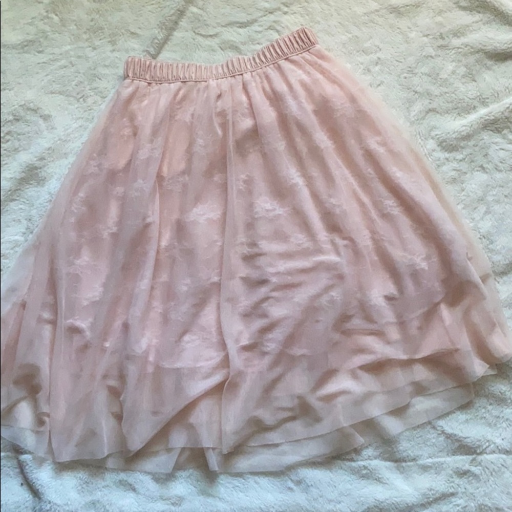 Rue 21 Pink Layered Skirt